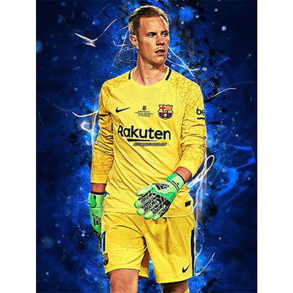 Ter Stegen - Full Round Drill Diamond Painting 30*40CM