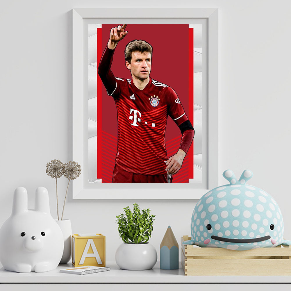 Thomas Mueller - Full Round Drill Diamond Painting 30*40CM