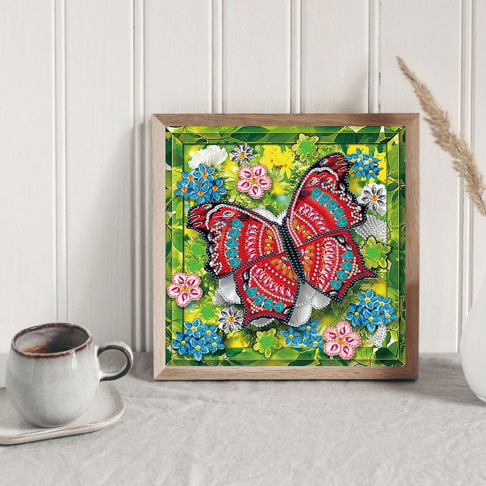 Butterfly - Special Shaped Drill Diamond Paiting 30*30CM