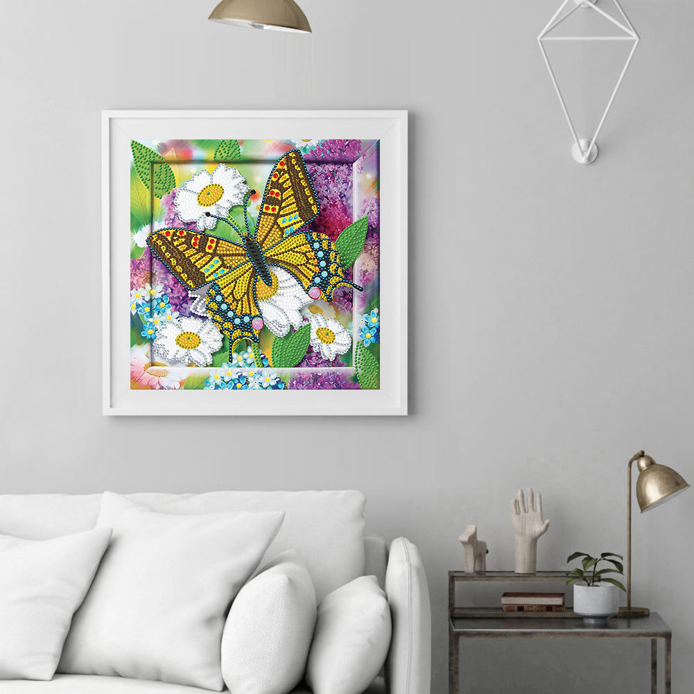 Butterfly - Special Shaped Drill Diamond Paiting 30*30CM