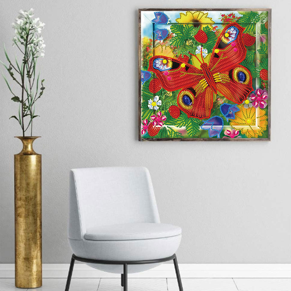 Butterfly - Special Shaped Drill Diamond Paiting 30*30CM