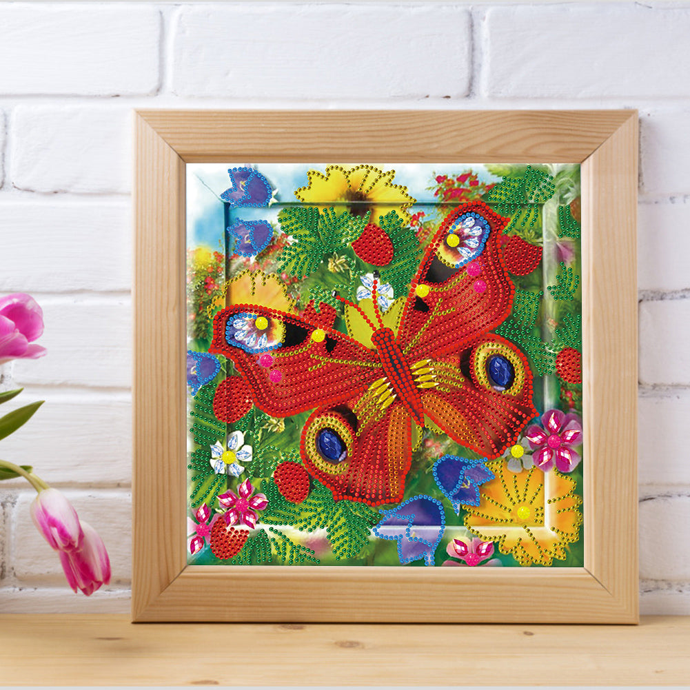 Butterfly - Special Shaped Drill Diamond Paiting 30*30CM