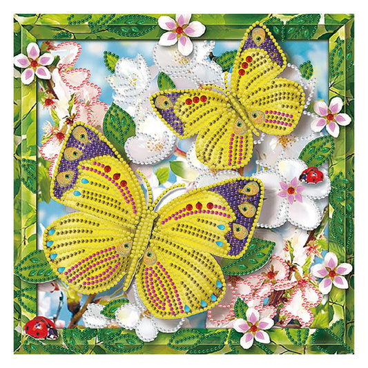 Butterfly - Special Shaped Drill Diamond Paiting 30*30CM