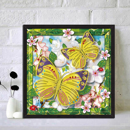 Butterfly - Special Shaped Drill Diamond Paiting 30*30CM