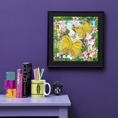 Butterfly - Special Shaped Drill Diamond Paiting 30*30CM