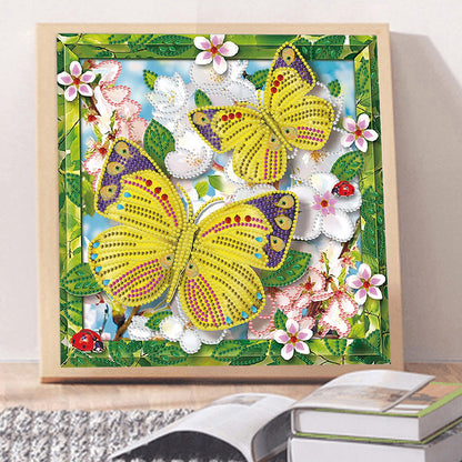 Butterfly - Special Shaped Drill Diamond Paiting 30*30CM