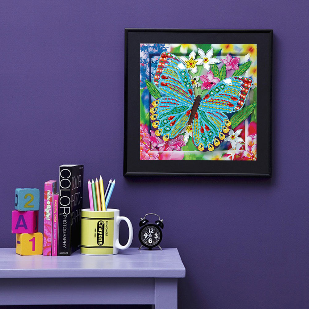 Butterfly - Special Shaped Drill Diamond Paiting 30*30CM