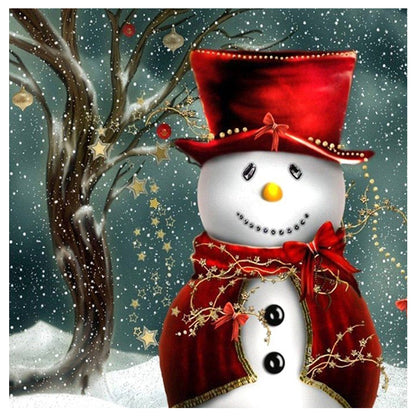 Snowman - Full Square Drill Diamond Painting 30*30CM