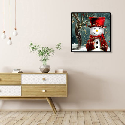 Snowman - Full Square Drill Diamond Painting 30*30CM