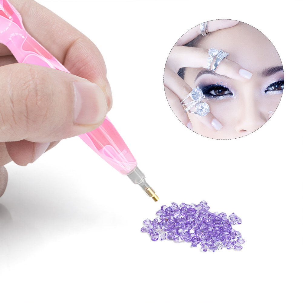 Two Heads Point Drill Pen Glue Clay Point Drill Pen Set for 5D Diamond Drawing