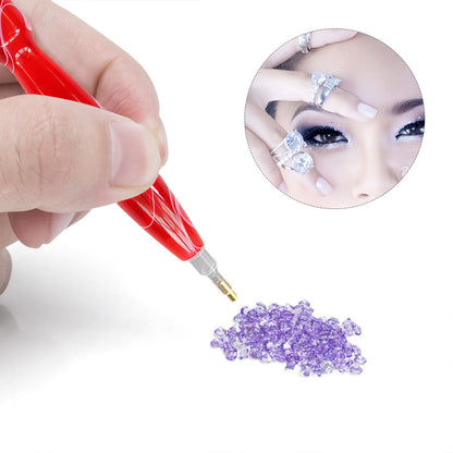 Two Heads Point Drill Pen Glue Clay Point Drill Pen Set for 5D Diamond Drawing