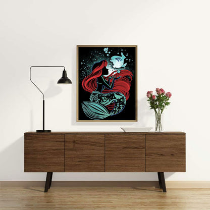 Disney Princess Silhouette - Special Shaped Drill Diamond Paiting 30*40CM