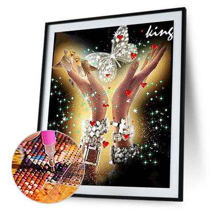 Hands - Full Round Drill Diamond Painting 40*50CM