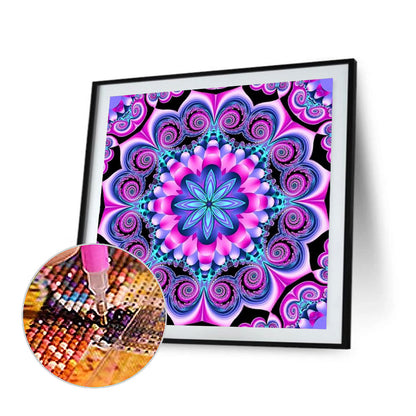 Mandala Pattern - Full Round Drill Diamond Painting 40*40CM