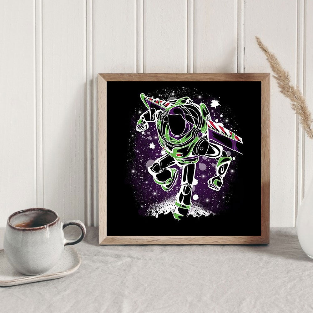 Buzz Lightyear Silhouette - Full Square Drill Diamond Painting 50*50CM
