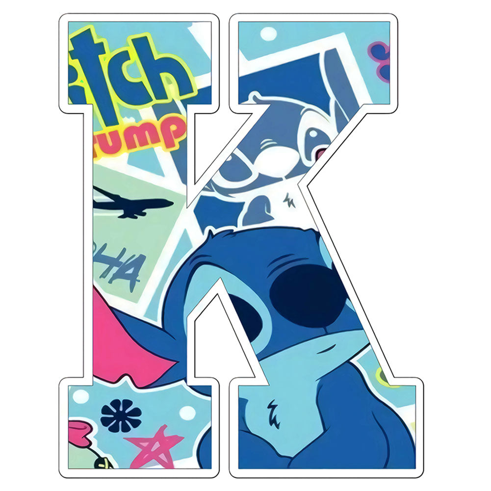 Disney Stitch Alphabet - Full Round Drill Diamond Painting 30*30CM