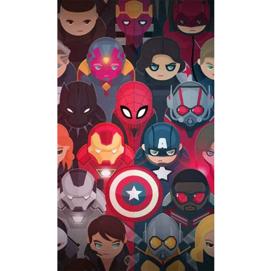 Cartoon Marvel - Full Round Drill Diamond Painting 30*50CM