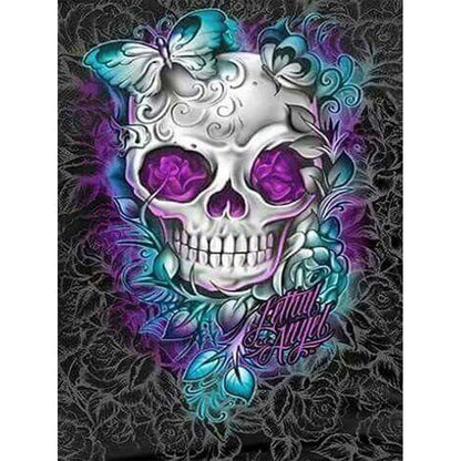 Skull - Full Round Drill Diamond Painting 40*50CM