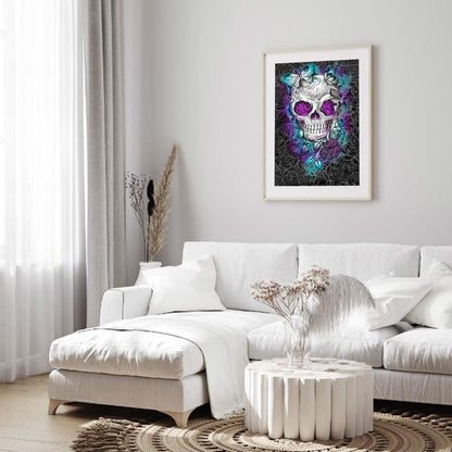 Skull - Full Round Drill Diamond Painting 40*50CM