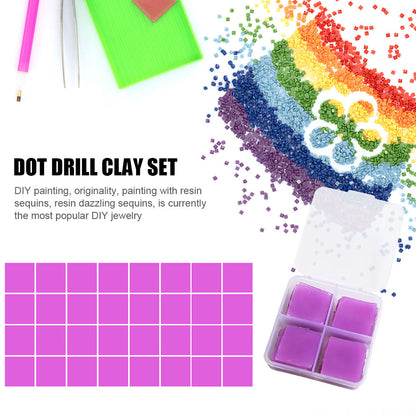 Boxed Diamond Painting Spot Drilling Clay Point Drill Pen DIY Color Clay Mud