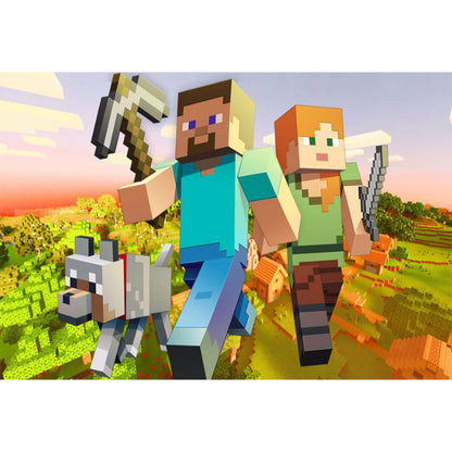 Computer Games - Minecraft - Full Round Drill Diamond Painting 55*30CM