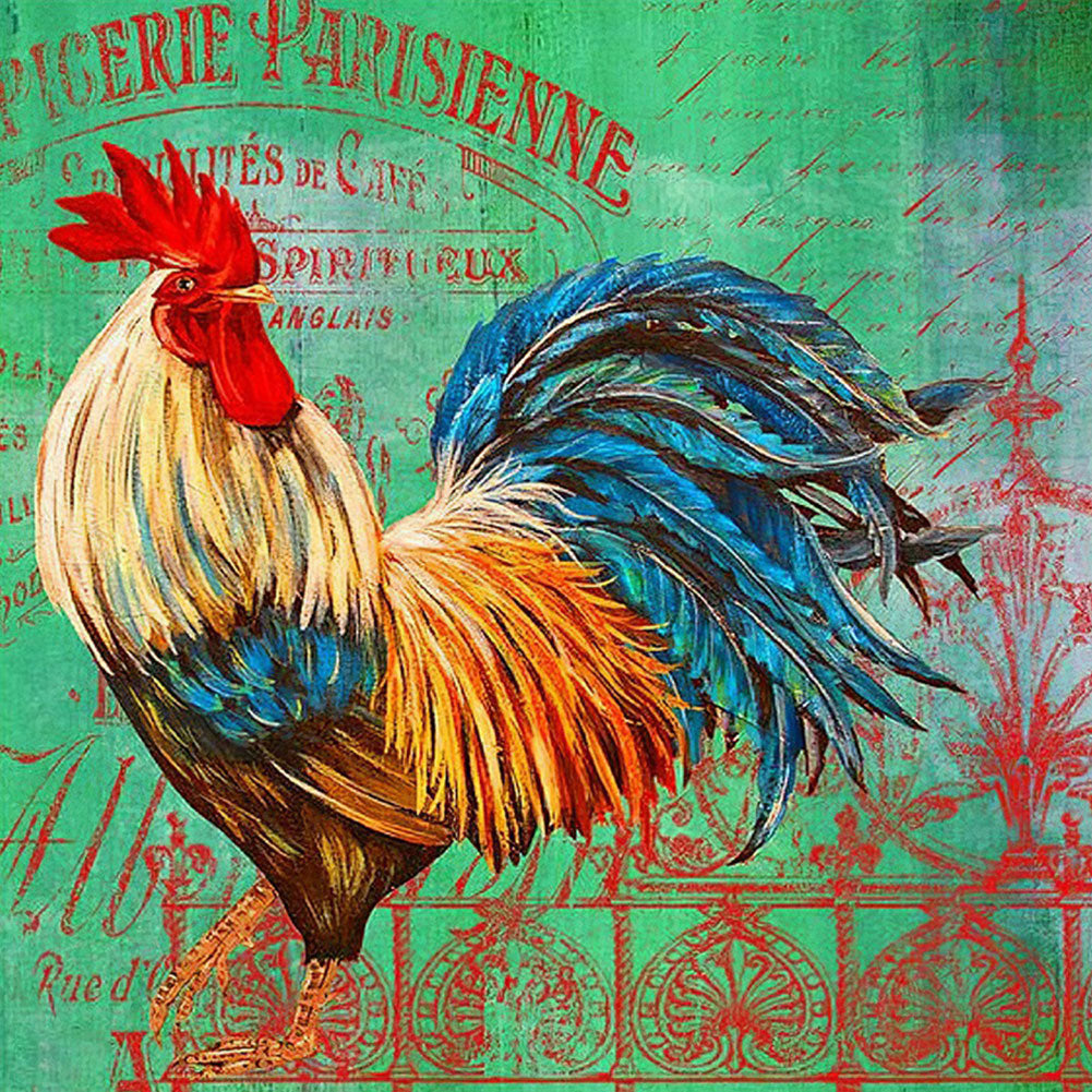 Rooster - Full Round Drill Diamond Painting 40*40CM