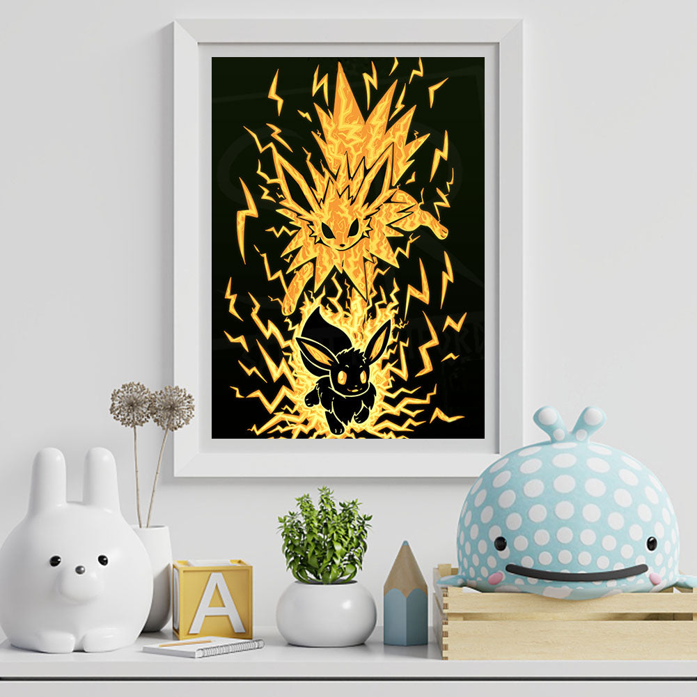 Pikachu - Full Round Drill Diamond Painting 30*40CM