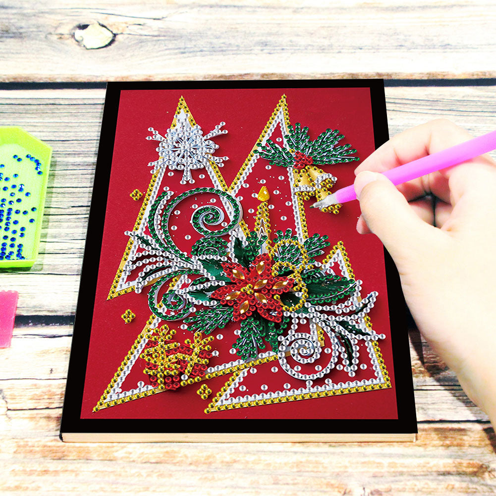 Christmas Style Partial Shaped Drill 50 Pages A5 No Stripe Diamond Painting Book