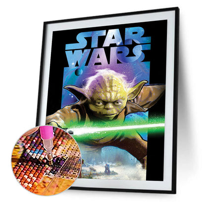 Star Wars Master Yoda - Full Round Drill Diamond Painting 30*40CM