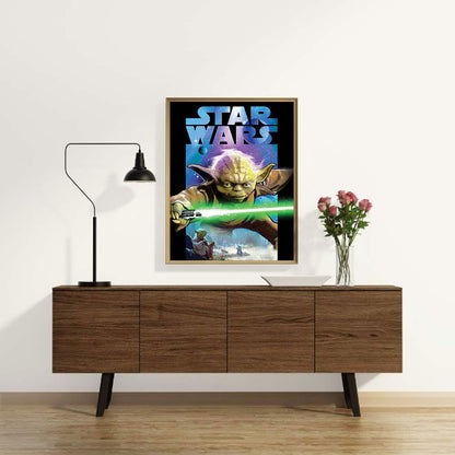 Star Wars Master Yoda - Full Round Drill Diamond Painting 30*40CM