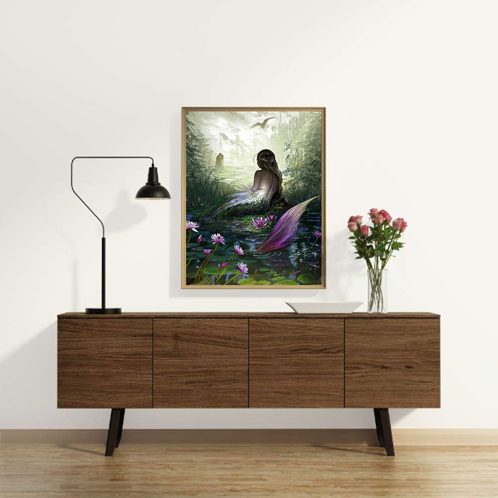 Mermaid - Full Round Drill Diamond Painting 50*60CM