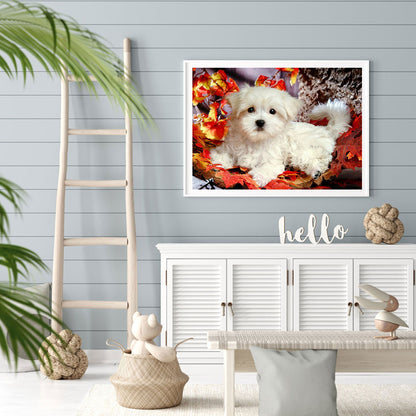 West Highland White Terrier - Full Round Drill Diamond Painting 40*30CM