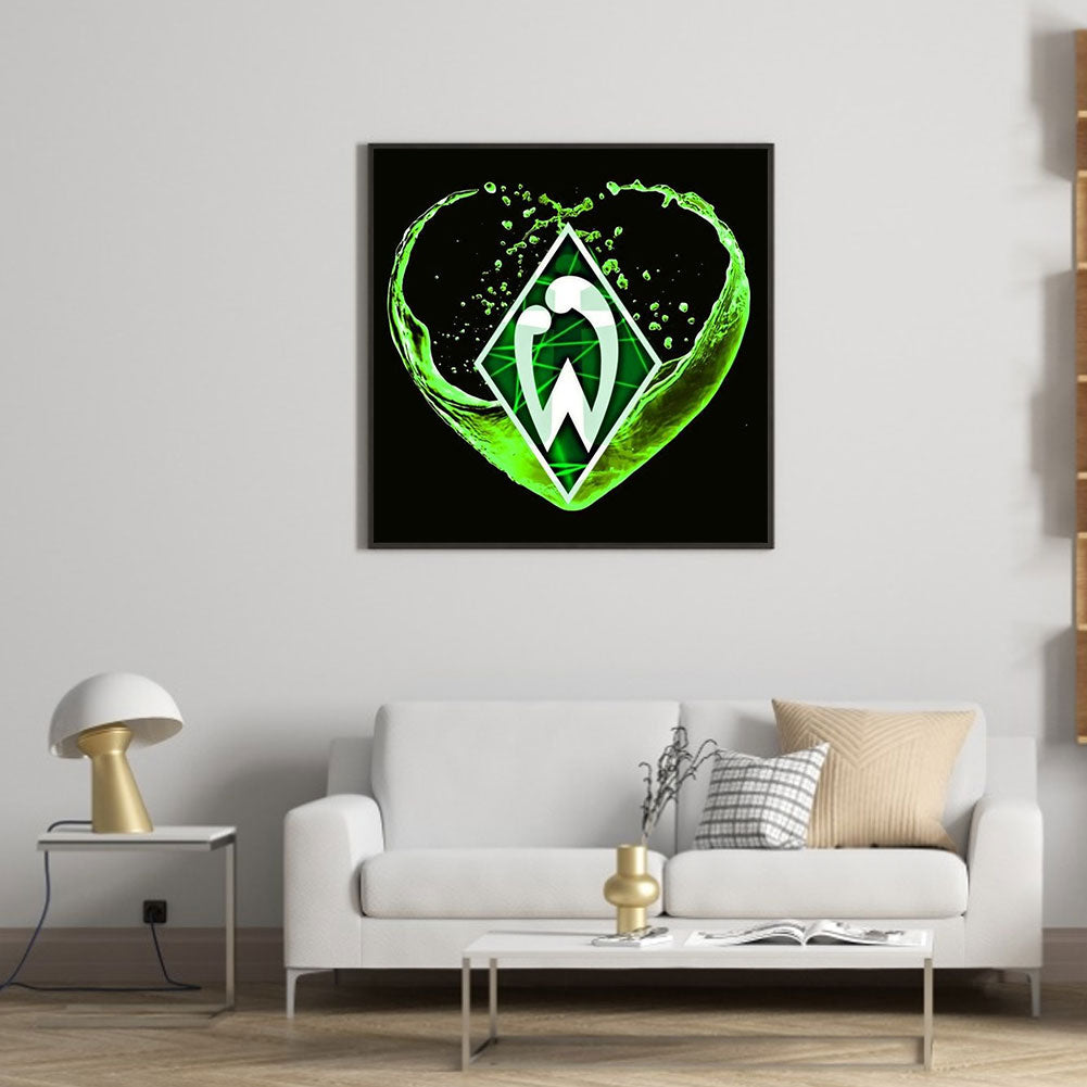 Werder Bremen Football Team Logo - Full Round Drill Diamond Painting 50*50CM
