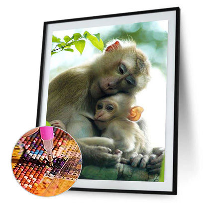 Macaque - Full Round Drill Diamond Painting 40*50CM