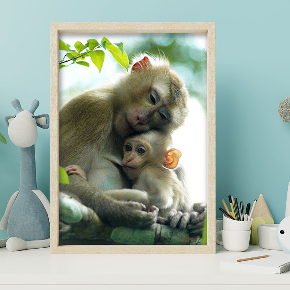 Macaque - Full Round Drill Diamond Painting 40*50CM