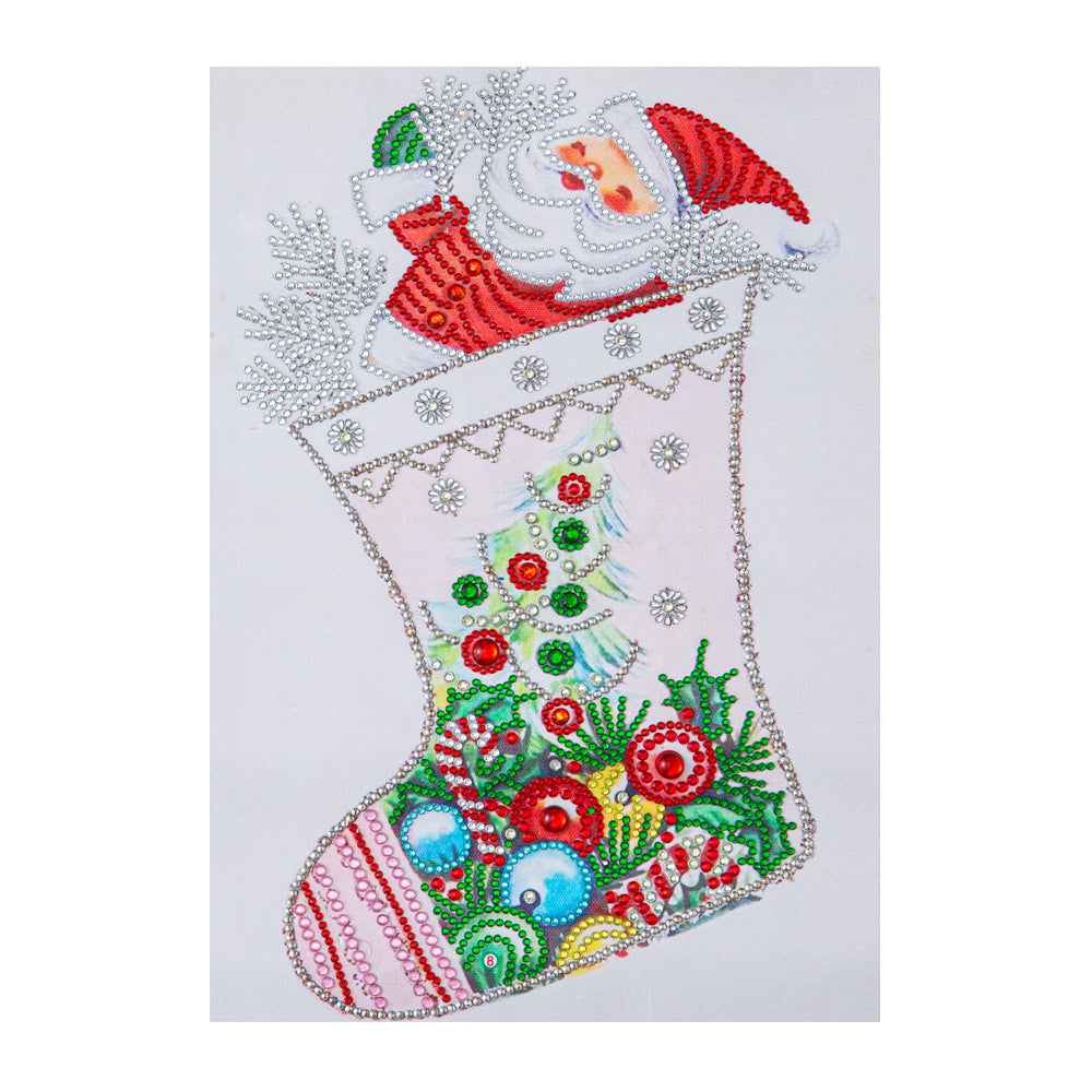 Christmas Socks - Special Shaped Drill Diamond Paiting 30*40CM