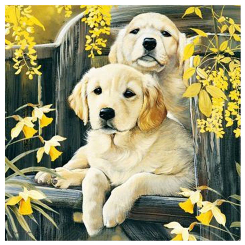 Labrador - Full Round Drill Diamond Painting 50*50CM