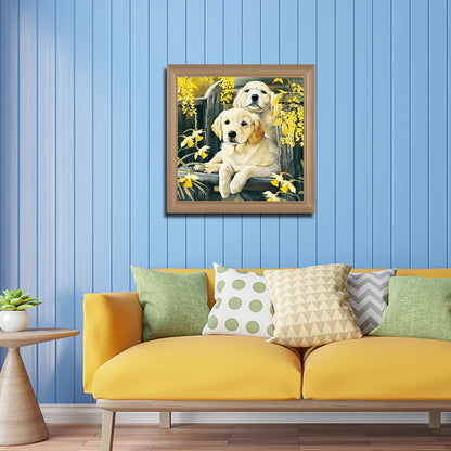 Labrador - Full Round Drill Diamond Painting 50*50CM
