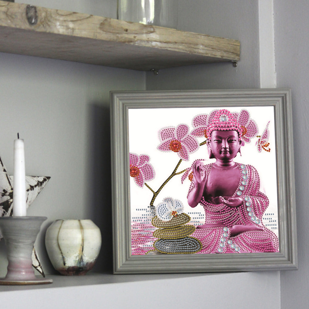 Buddha Statue - Special Shaped Drill Diamond Paiting 30*30CM