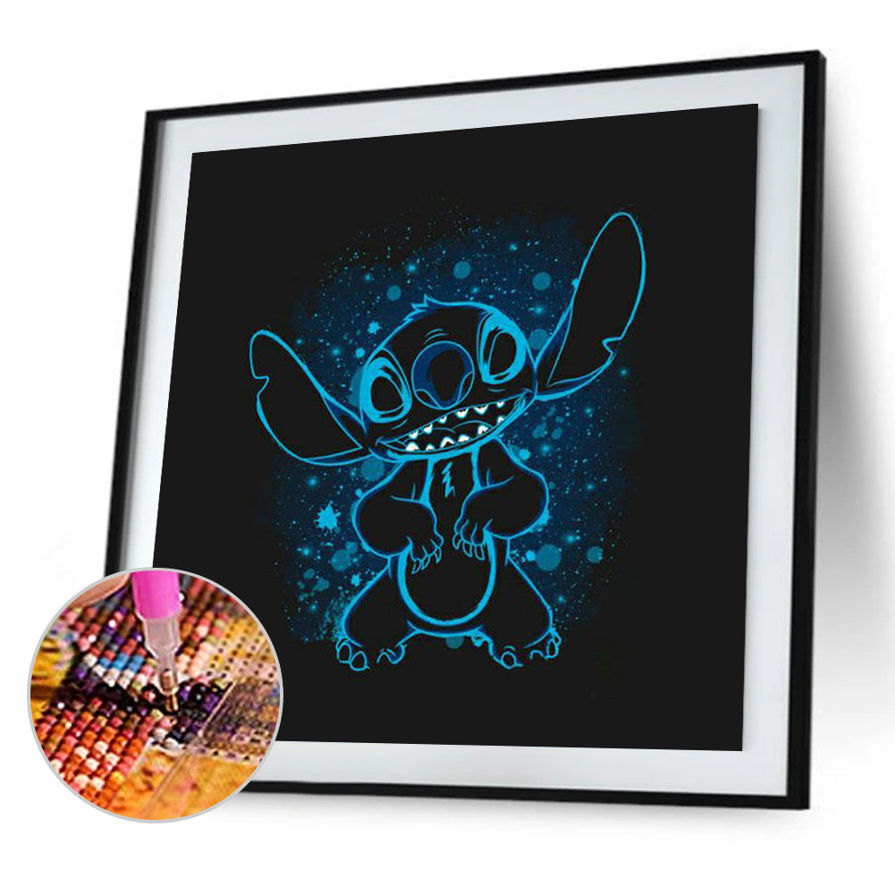 Disney Animated Stitch - Stitch Silhouette - Full Square Drill Diamond Painting 30*30CM
