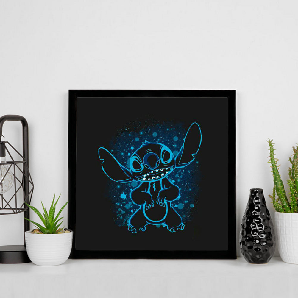 Disney Animated Stitch - Stitch Silhouette - Full Square Drill Diamond Painting 30*30CM