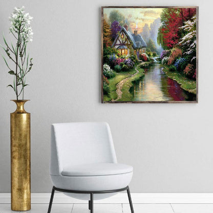 River House - Full Round Drill Diamond Painting 40*40CM