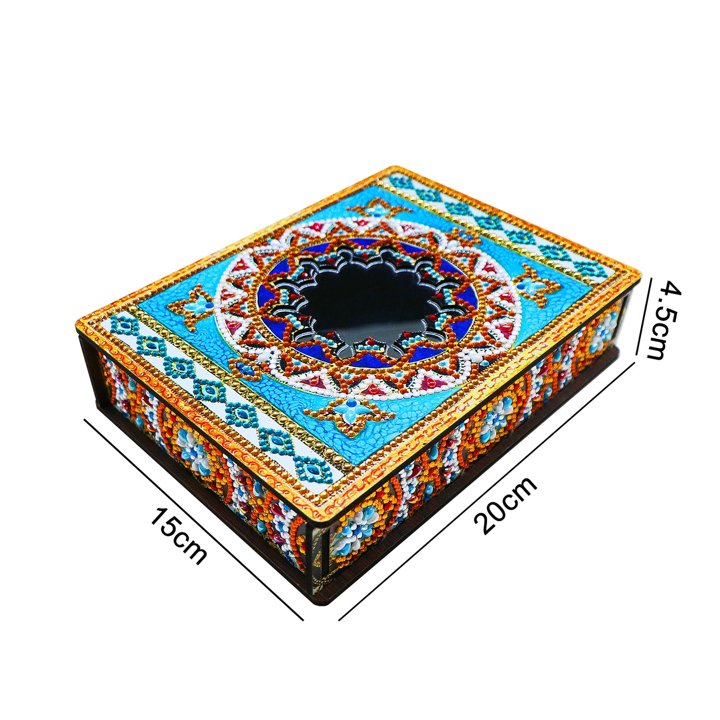 Classic Mandala Style Storage Box Fragmented Ornament Cosmetics Collection