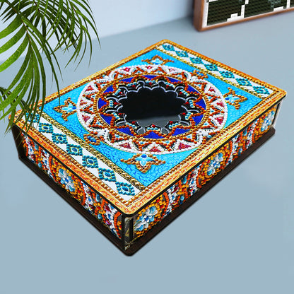 Classic Mandala Style Storage Box Fragmented Ornament Cosmetics Collection