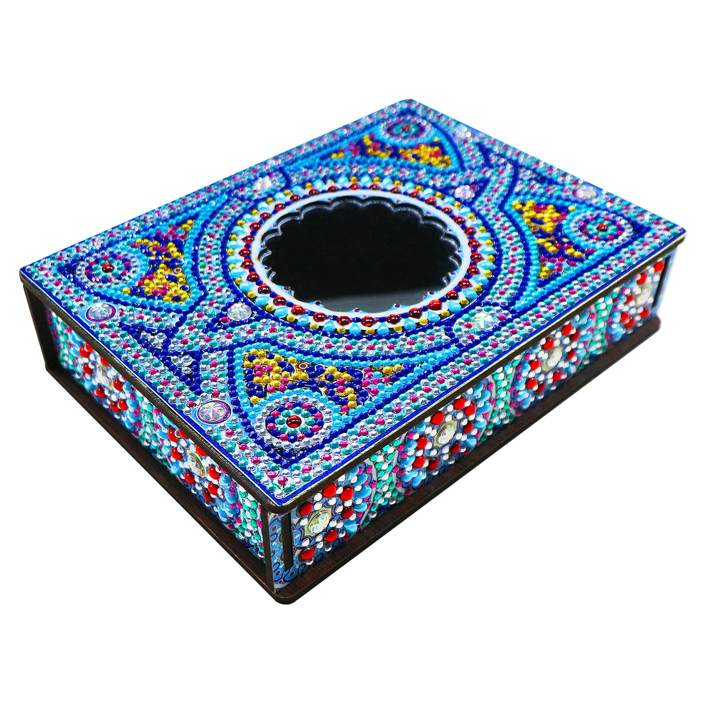 Classic Mandala Style Storage Box Fragmented Ornament Cosmetics Collection
