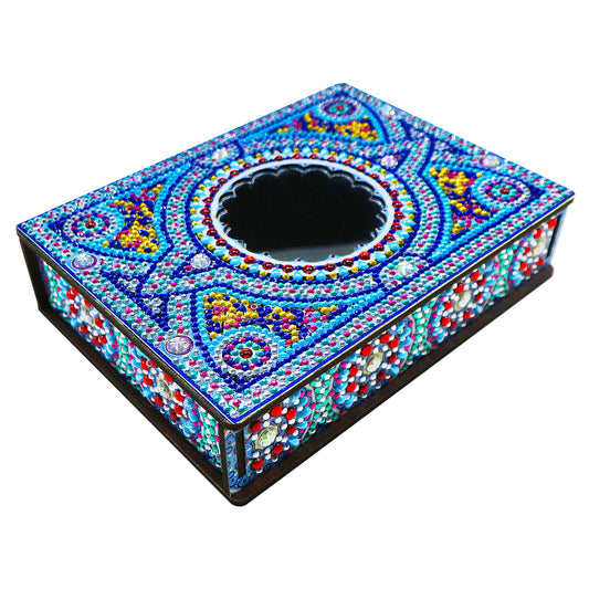 Classic Mandala Style Storage Box Fragmented Ornament Cosmetics Collection