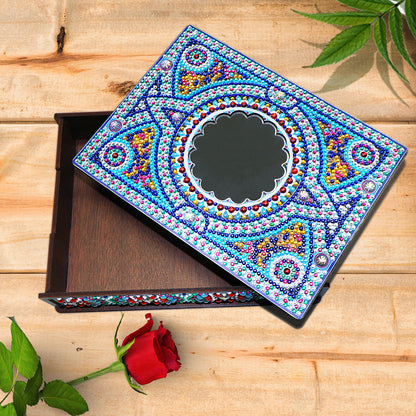 Classic Mandala Style Storage Box Fragmented Ornament Cosmetics Collection