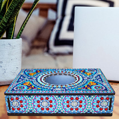 Classic Mandala Style Storage Box Fragmented Ornament Cosmetics Collection