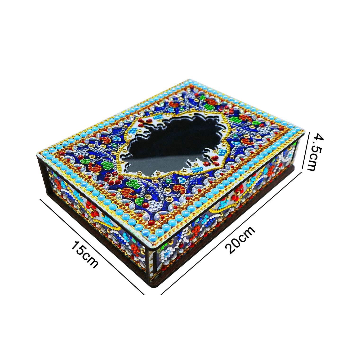Classic Mandala Style Storage Box Fragmented Ornament Cosmetics Collection