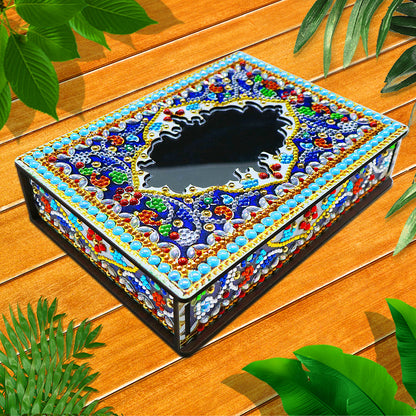 Classic Mandala Style Storage Box Fragmented Ornament Cosmetics Collection